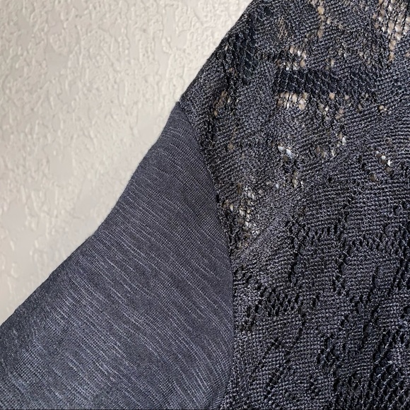 No Boundaries XXL Lace Back Black Long Sleeve - Picture 5 of 9